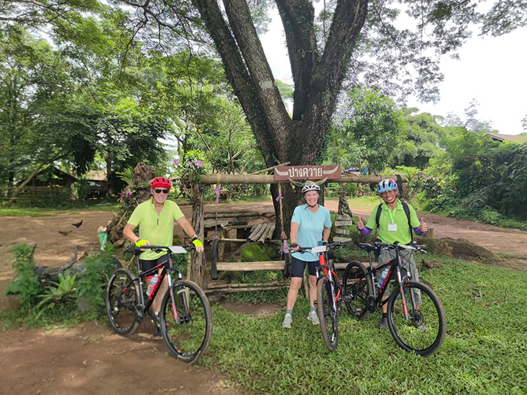Happy cycling day at buffalow village